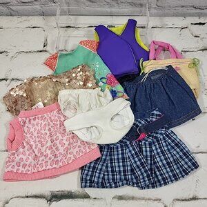 18" Doll Clothes Accessories Lot Skirts Underwear Life Vest Tote Bag Fits OG/AG